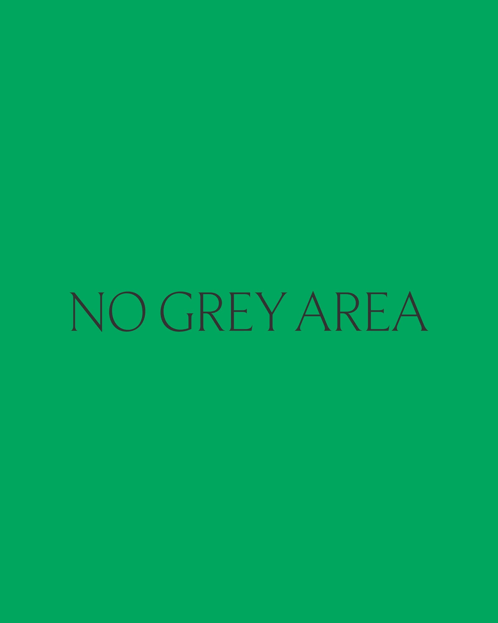 Identity system and brand design: No Grey Area.