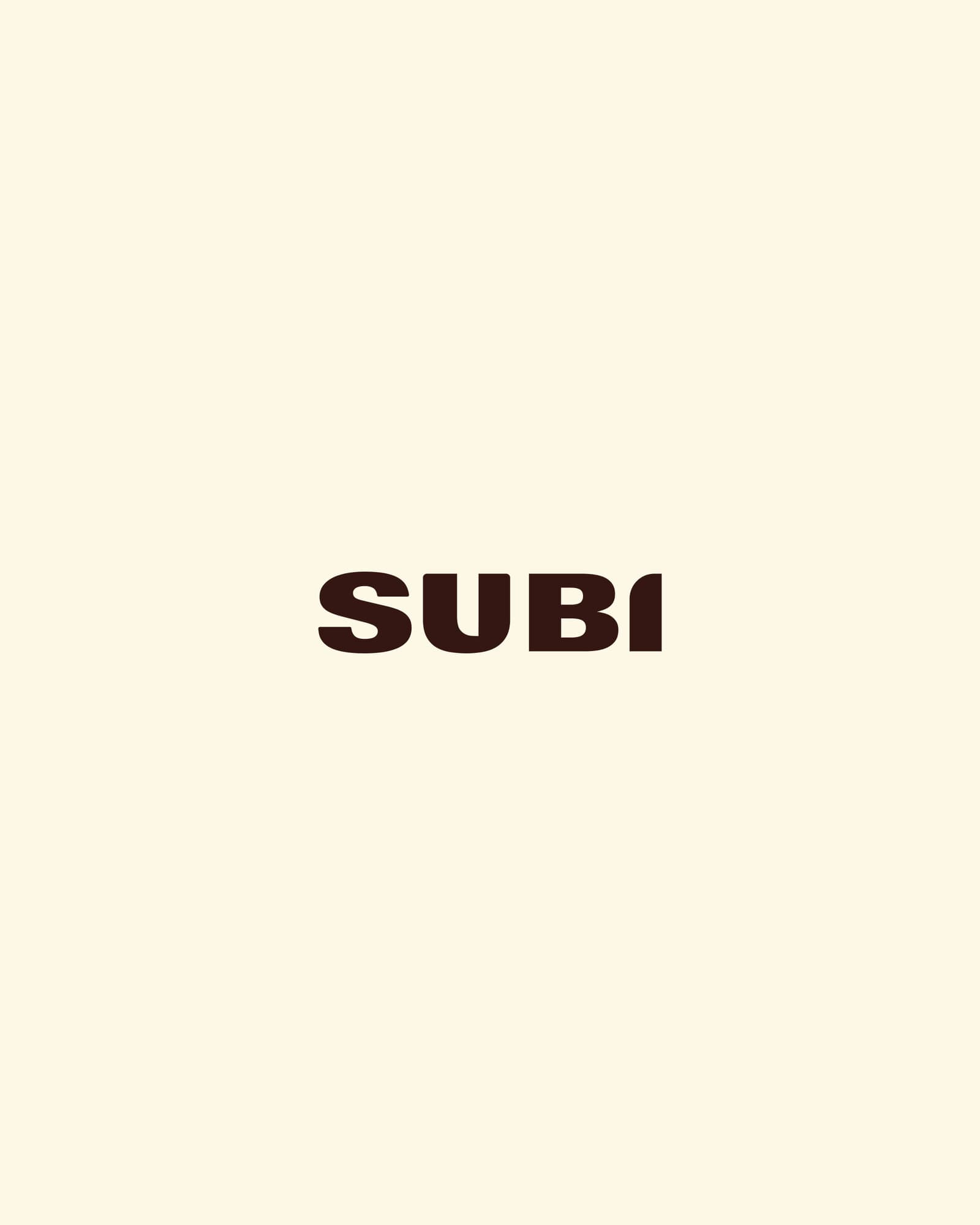 Identity system and brand design: Subi.