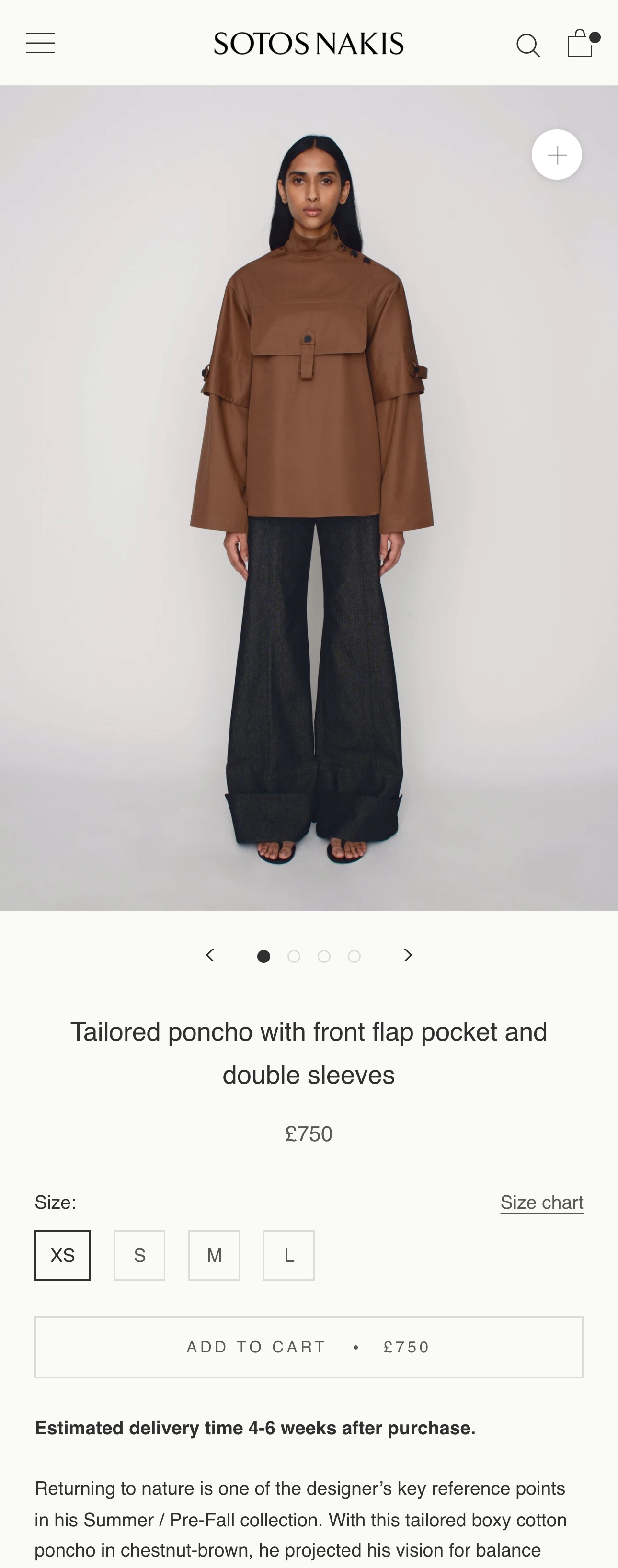 Mobile product page