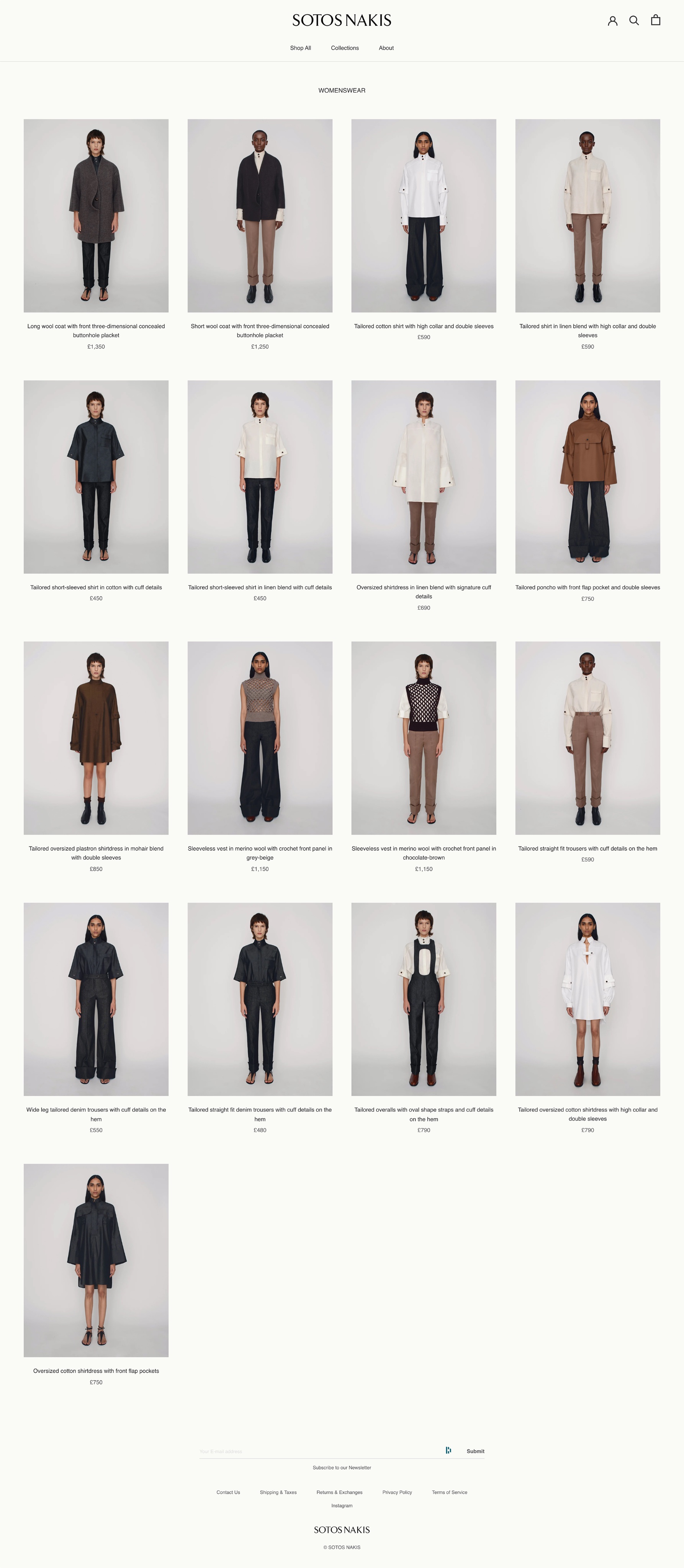 Shop grid