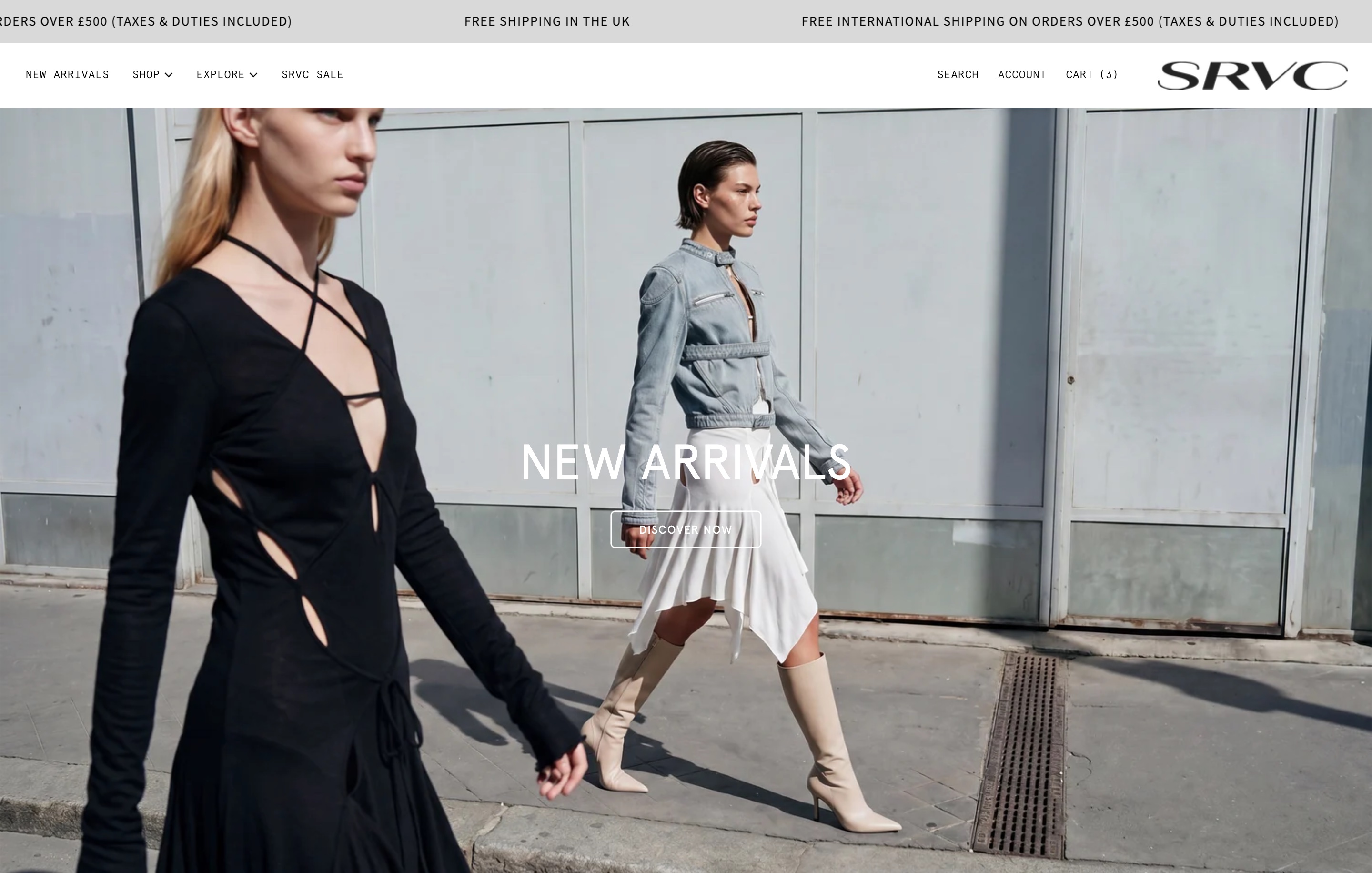SRVC Studio homepage