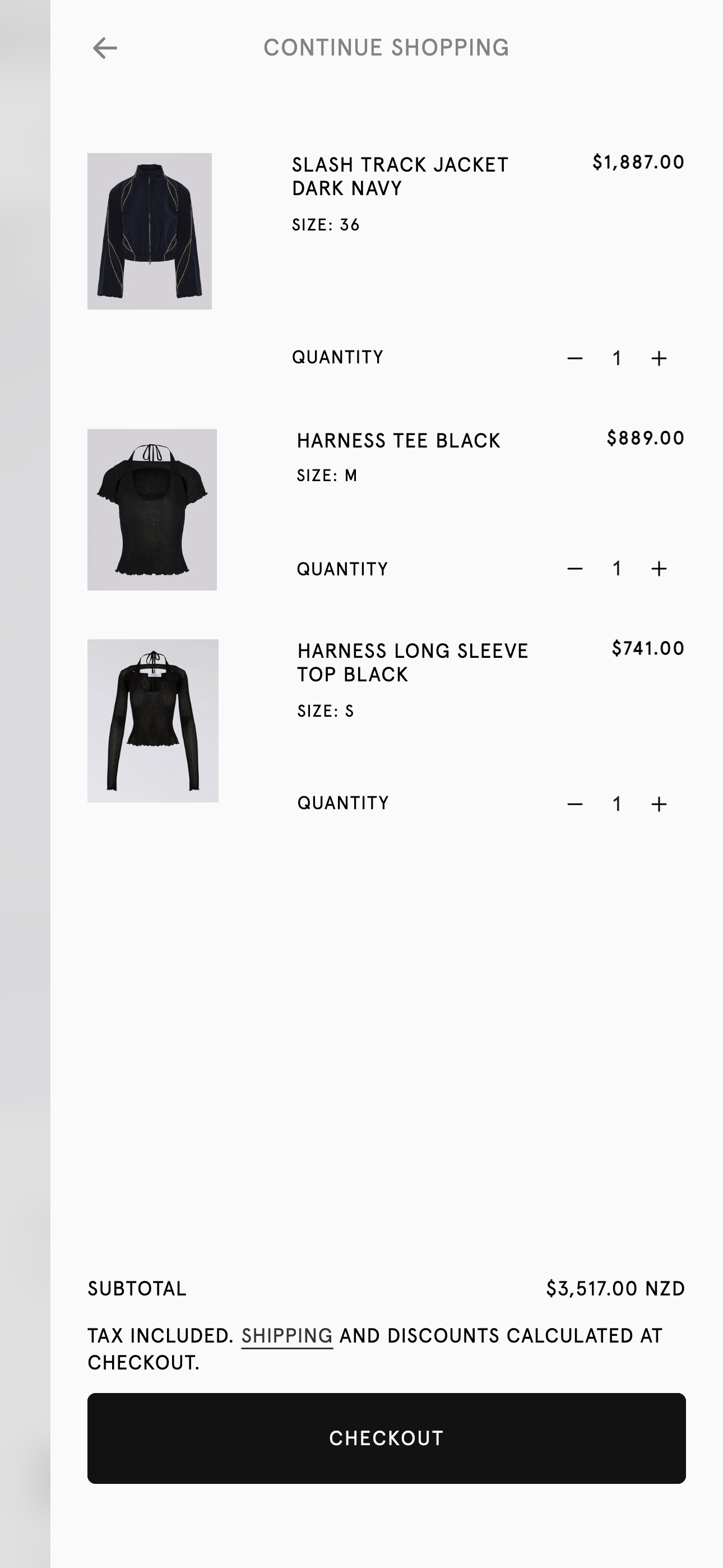 Mobile product page