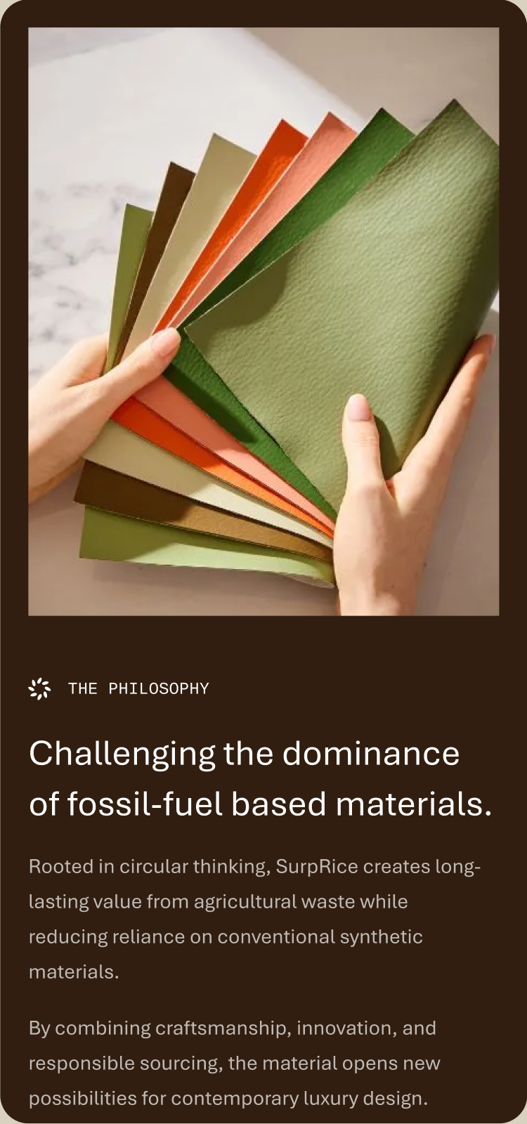Mobile story, challenging the dominance of fossil-fuel based materials
